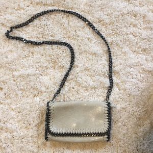 Ivory Italian Leather Handbag Purse NWOT